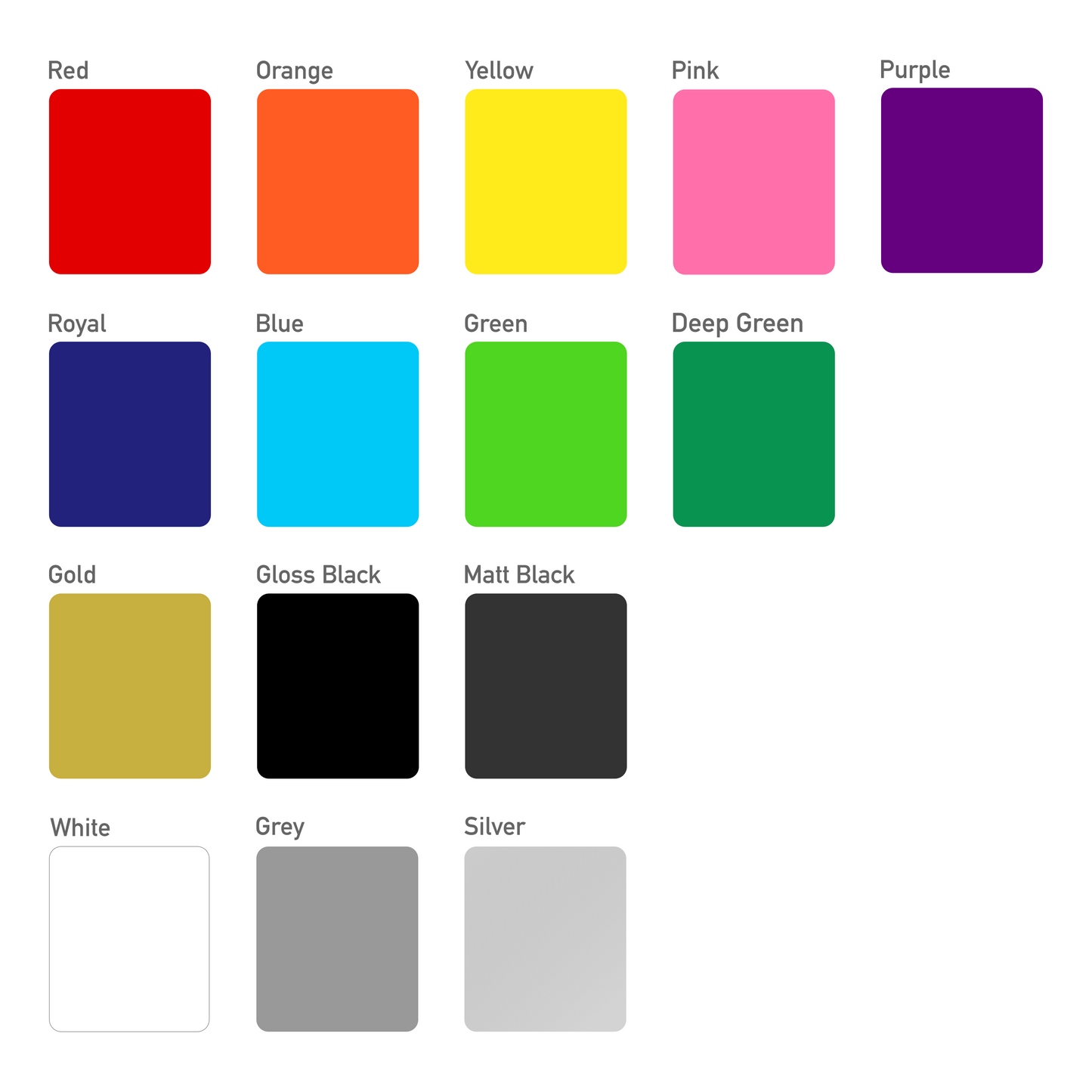 Cyclistick Sticker Colour Selection