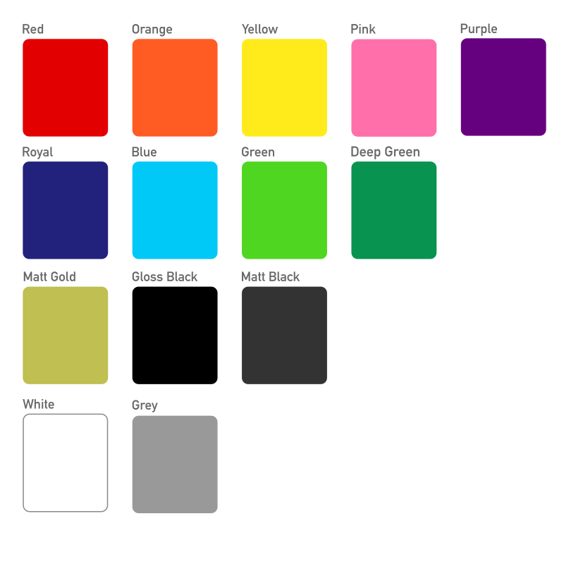 Cyclistick Sticker Colour Selection