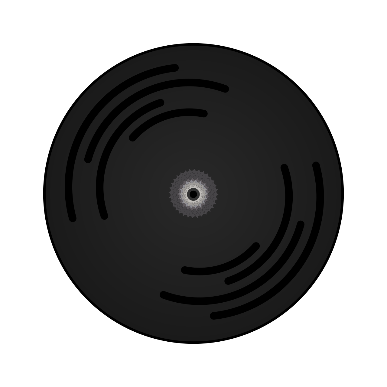 Disc Wheel Spiral Stickers