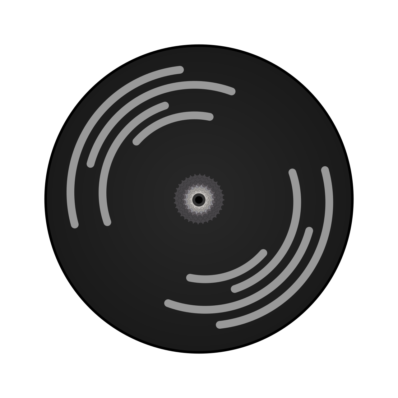 Disc Wheel Spiral Stickers