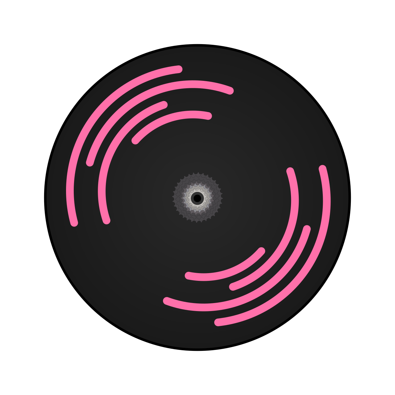 Disc Wheel Spiral Stickers