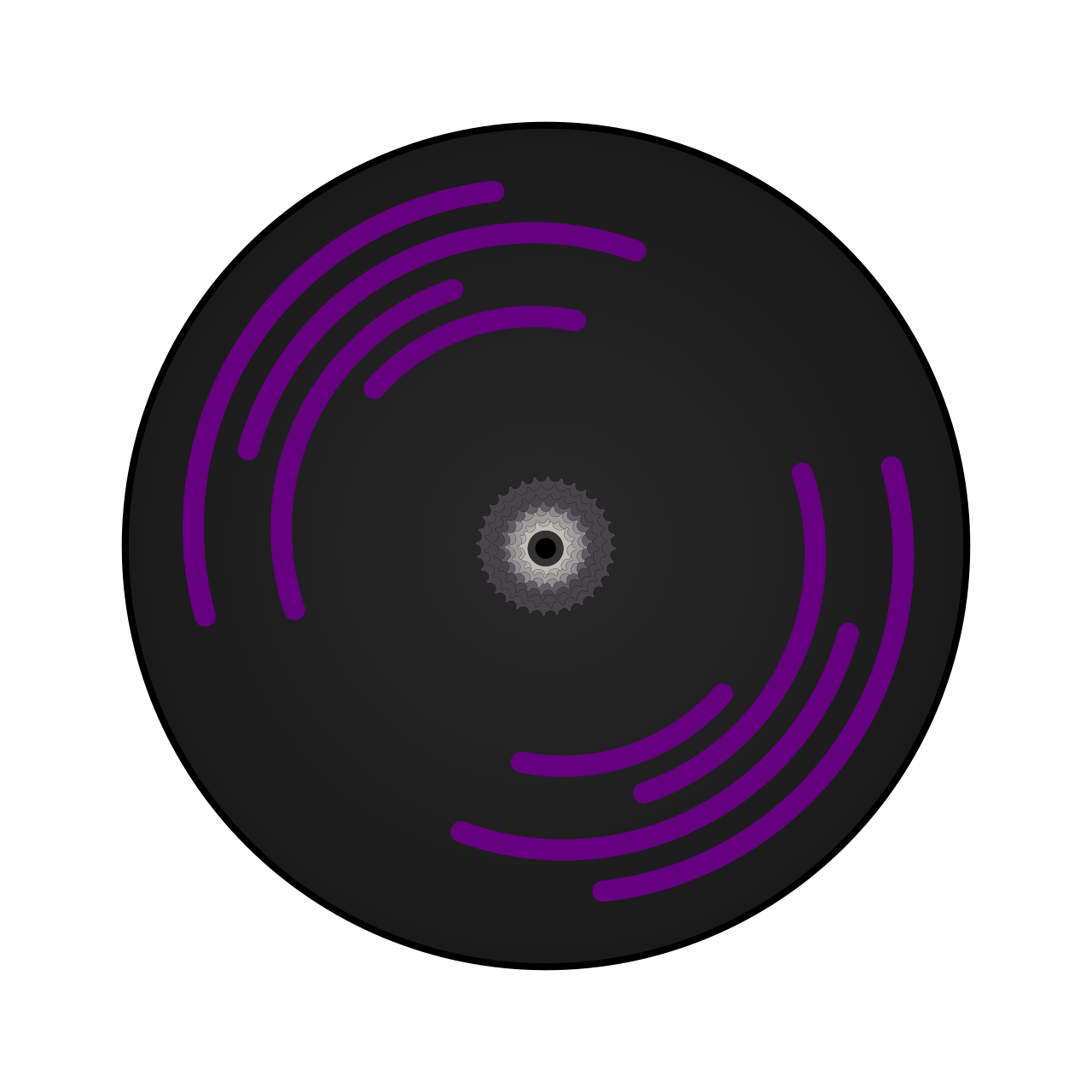 Disc Wheel Spiral Stickers