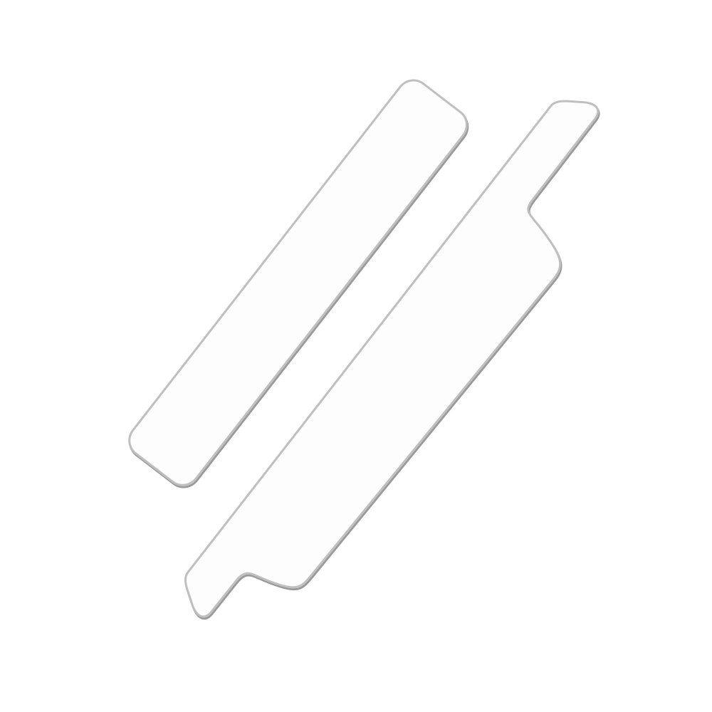Clear vinyl MTB chain stay protector set