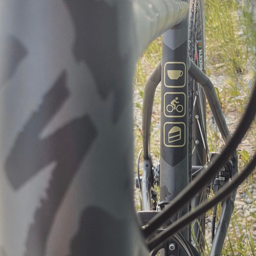 Coffee, Ride & Cake sticker by Cyclistick