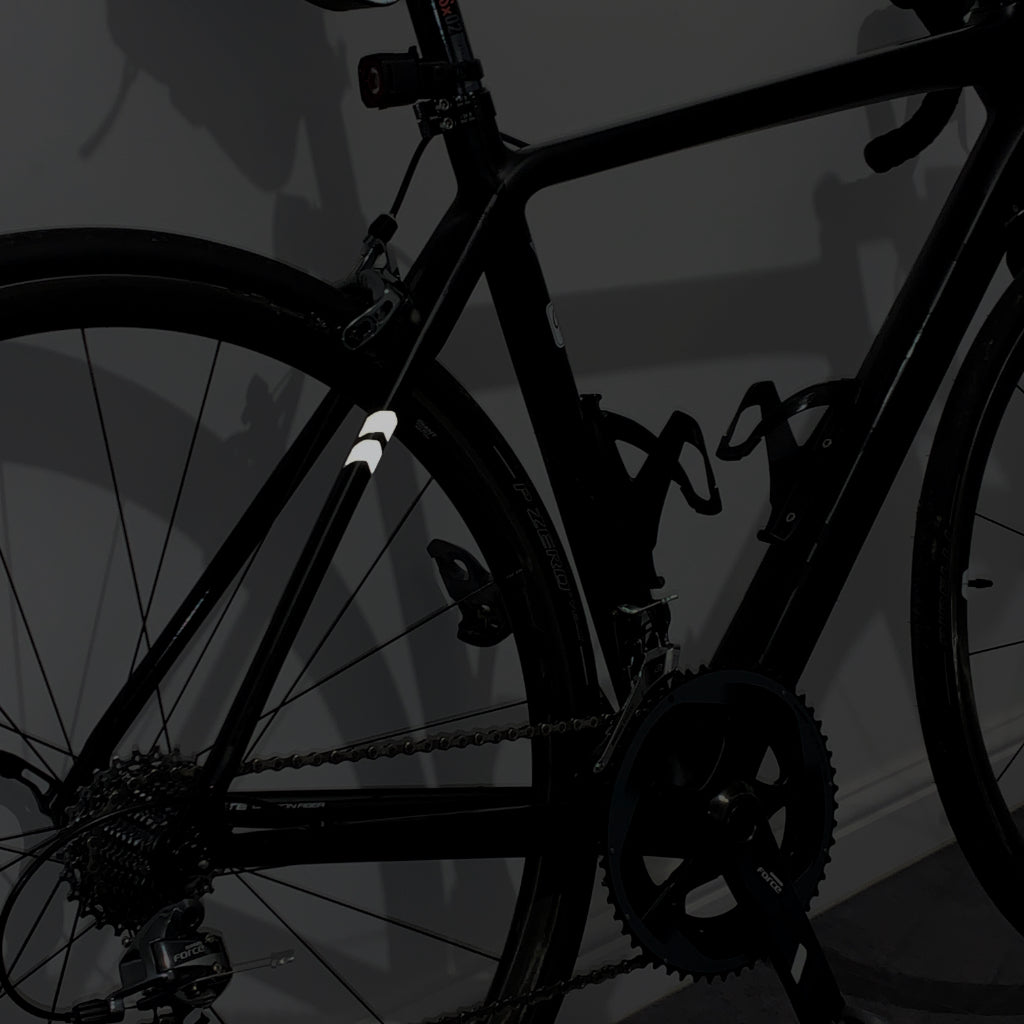 Cyclistick reflective bicycle safety stickers