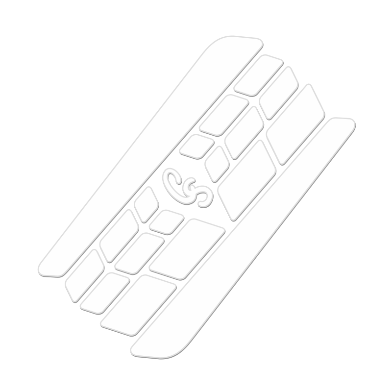This bike frame protection set contains enough patches to cover two bikes from chainstay and cable rub damage. Made from automotive grade paint protection film.