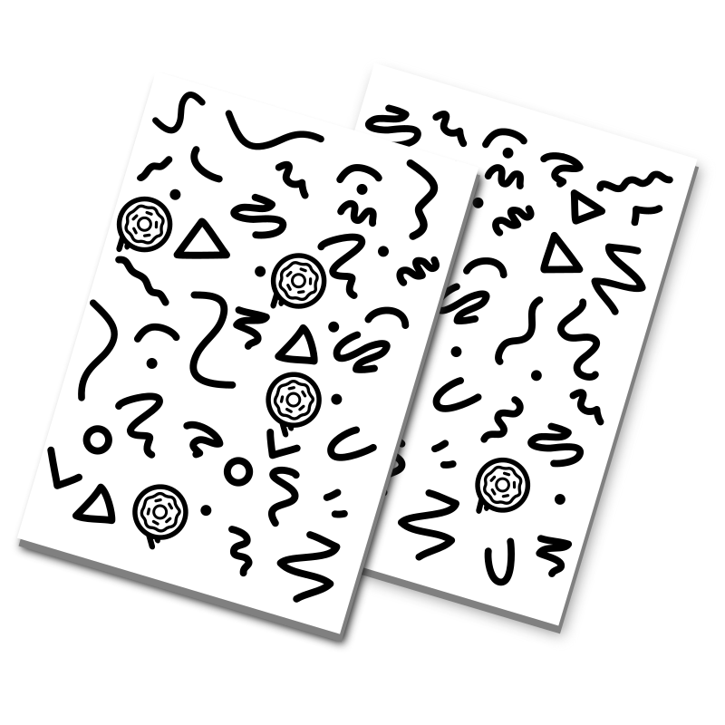 Rock n Donuts Sprinkle Stickers