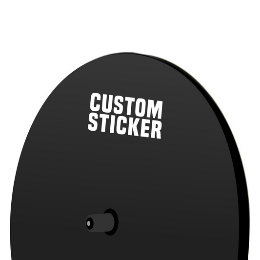 Custom Disc Wheel Logo Stickers by Cyclistick