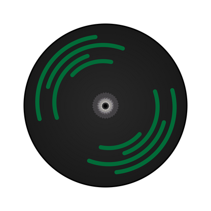 Disc Wheel Spiral Stickers