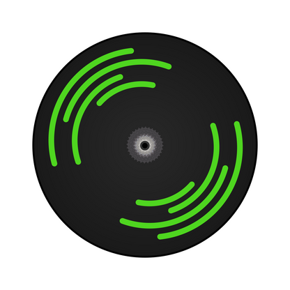 Disc Wheel Spiral Stickers