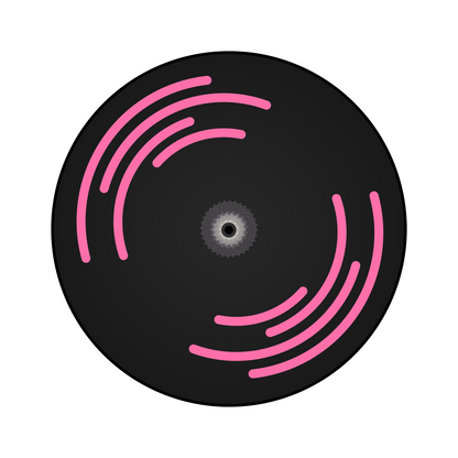 Disc Wheel Spiral Stickers
