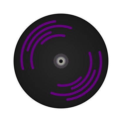 Disc Wheel Spiral Stickers
