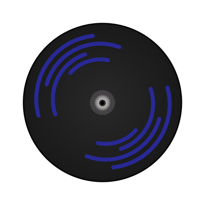 Disc Wheel Spiral Stickers