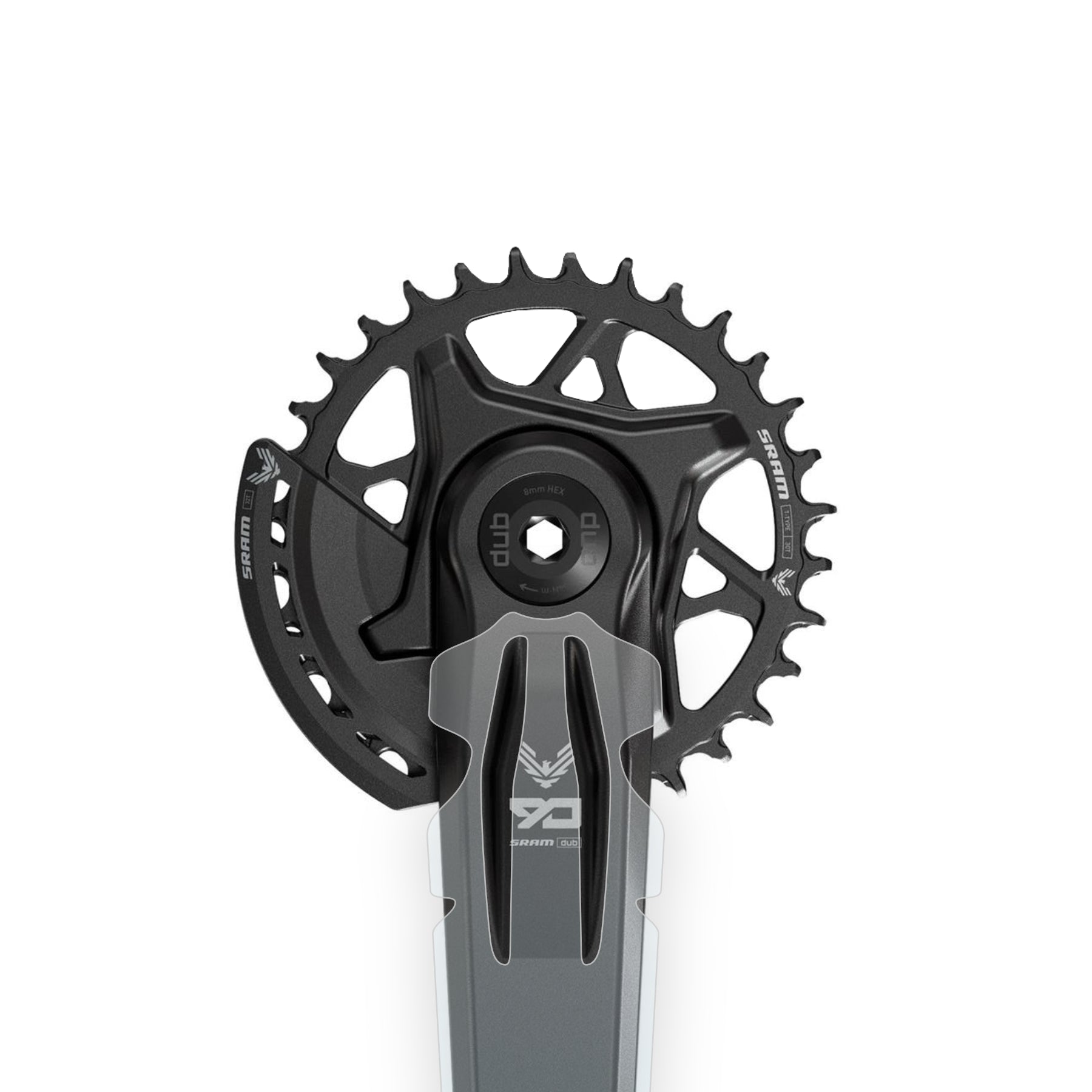 SRAM Eagle 90 crank protector by Cyclistick