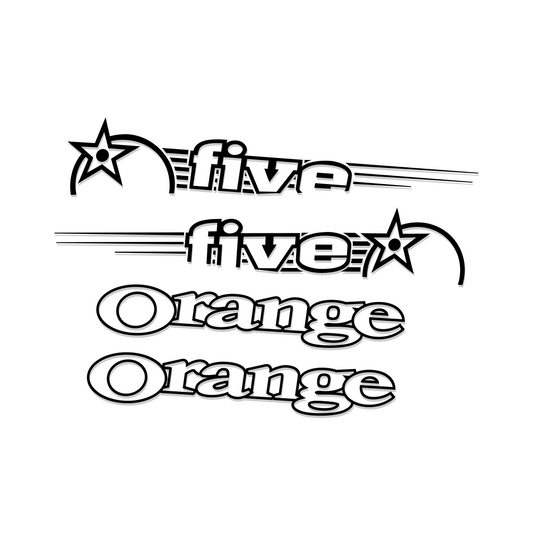 Orange Five 2012 Replacement Decal Kit