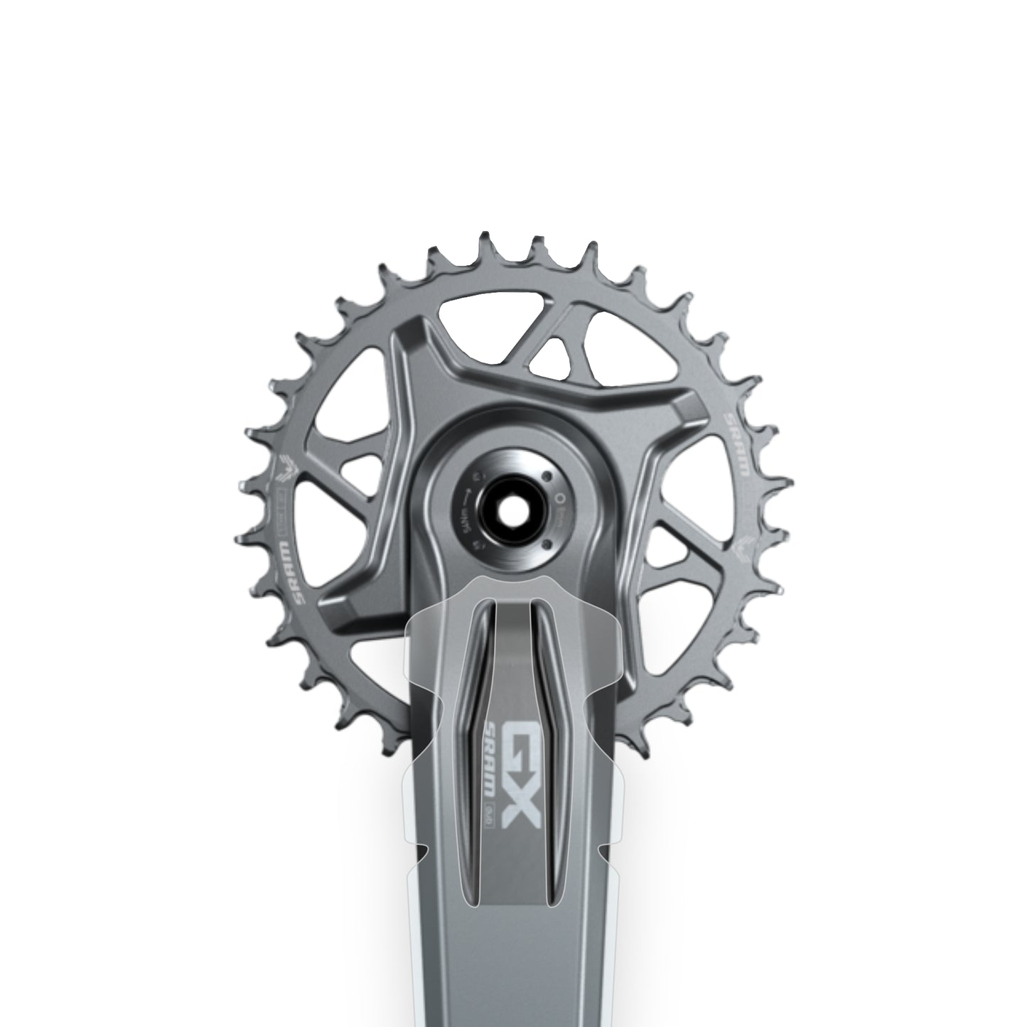 GX Eagle AXS Transmission Crank Protector by Cyclistick