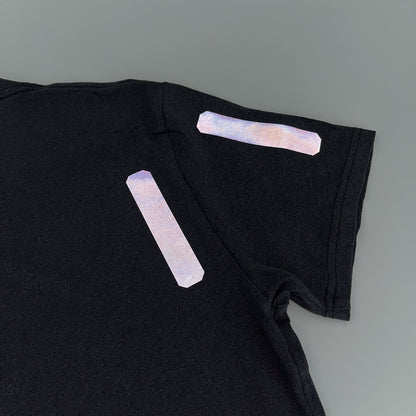 Iron on reflective material for clothing, light reflection test by Cyclistick
