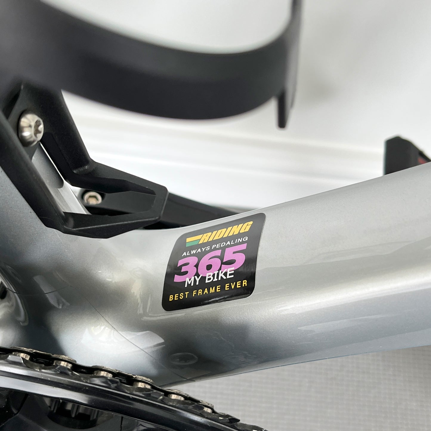 Riding 365 Always Pedaling Bike Frame Sticker by Cyclistick