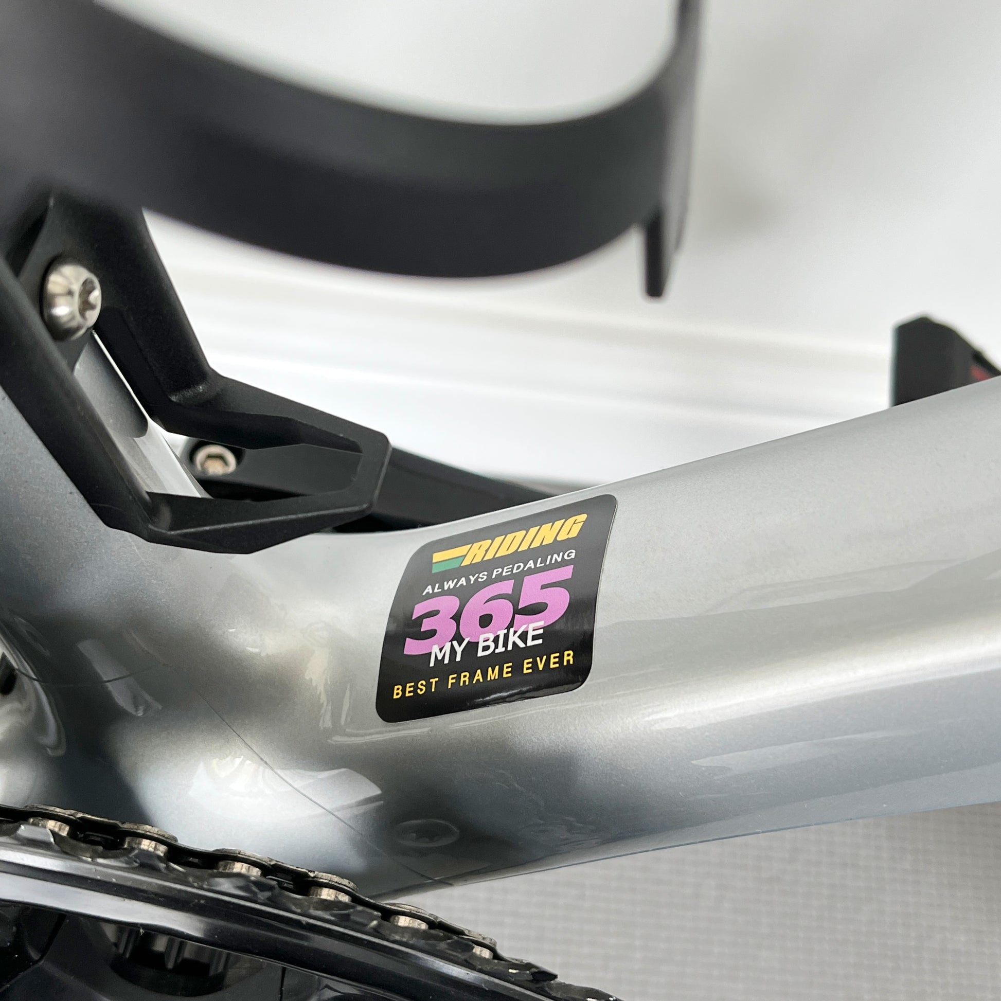 Riding 365 Always Pedaling Bike Frame Sticker by Cyclistick