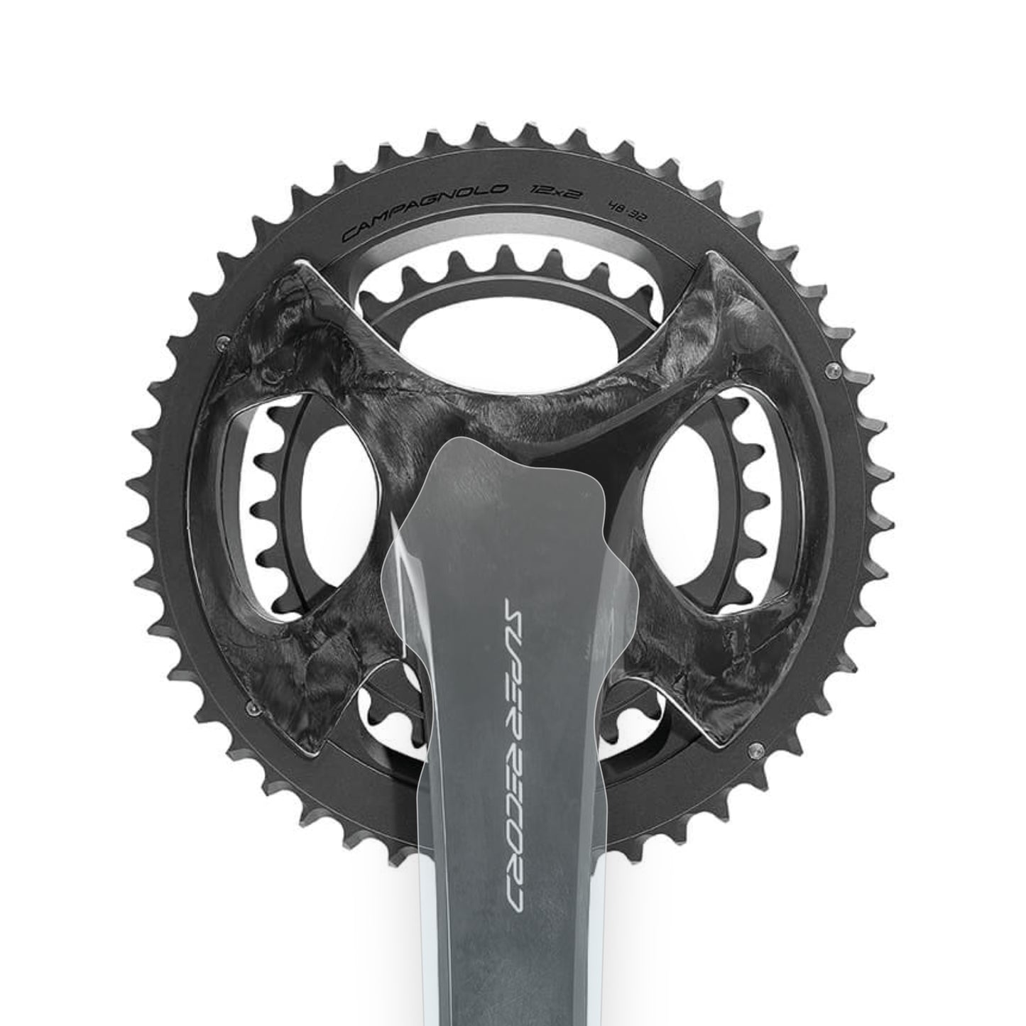 Super Record Wireless Crank Protector by Cyclistick