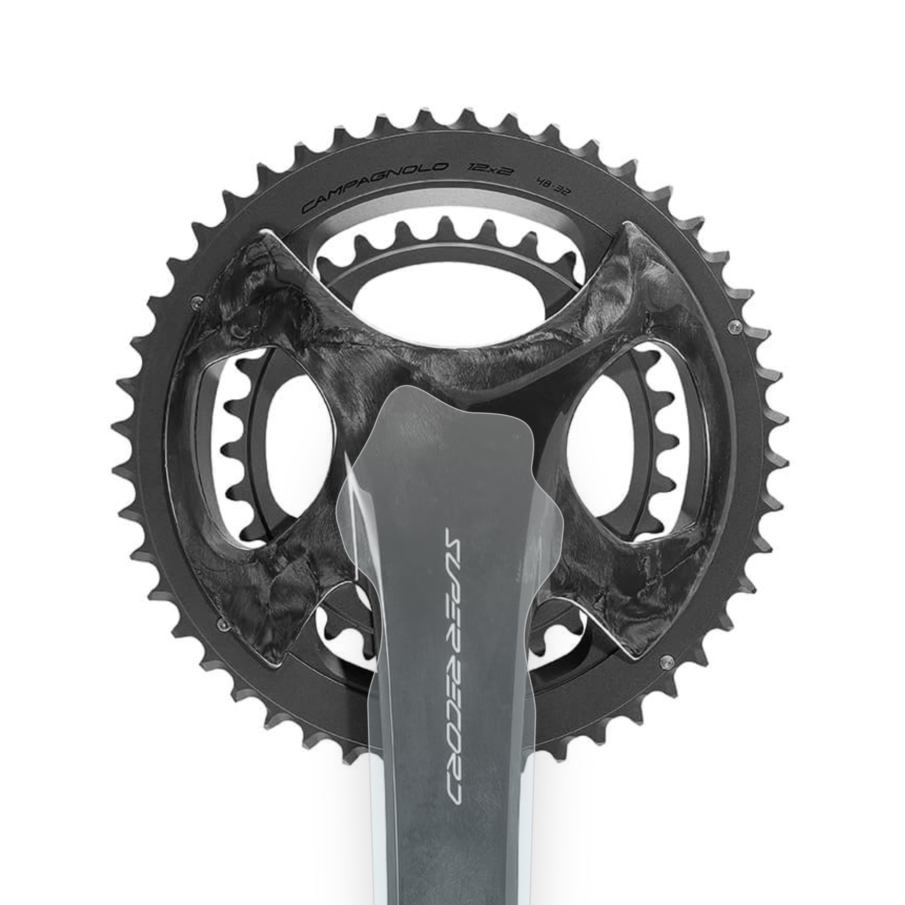 Super Record Wireless Crank Protector by Cyclistick