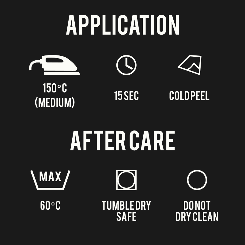 Iron On Reflective Patches Installation Instructions 