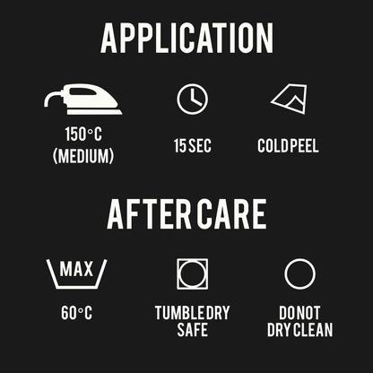 Iron On Reflective Patches Installation Instructions 