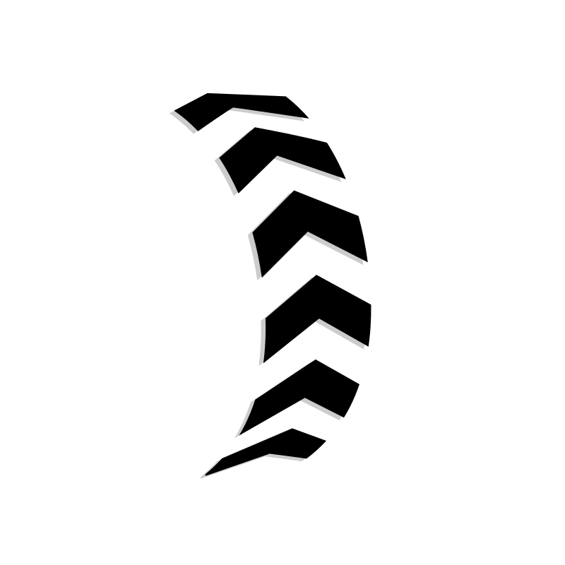 Wahoo Kickr Core replacement chevron Stickers 