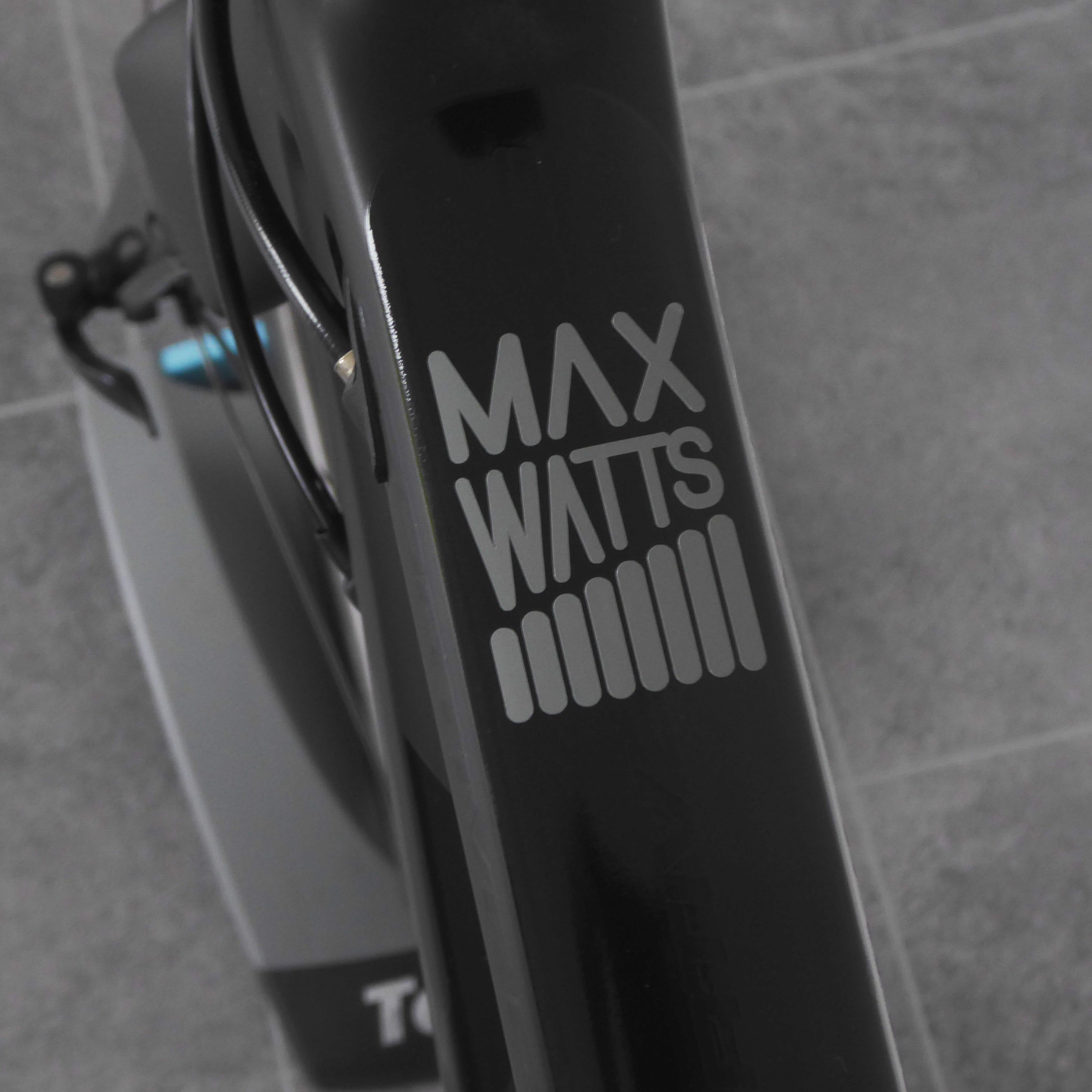 Max Watts Top Tube Sticker UK by Cyclistick